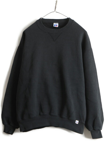 90s 90s USA製 vintage RUSSELL 無地 スウェット パーカー メンズ 表記