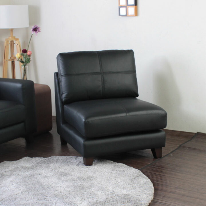 楽天市場】ソファ ソファー 革 レザー 本革 1人掛けソファ アームレス