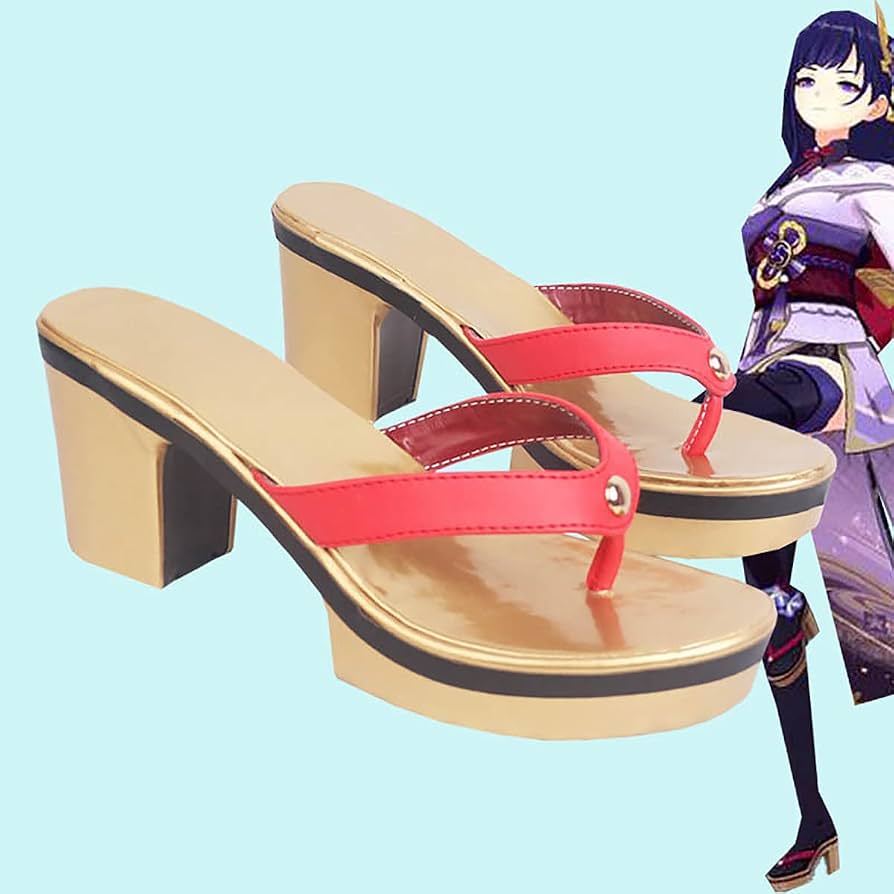 Amazon.co.jp: 原神 雷電将軍 コスプレ 靴 げんしん 雷神 稲妻 cosplay