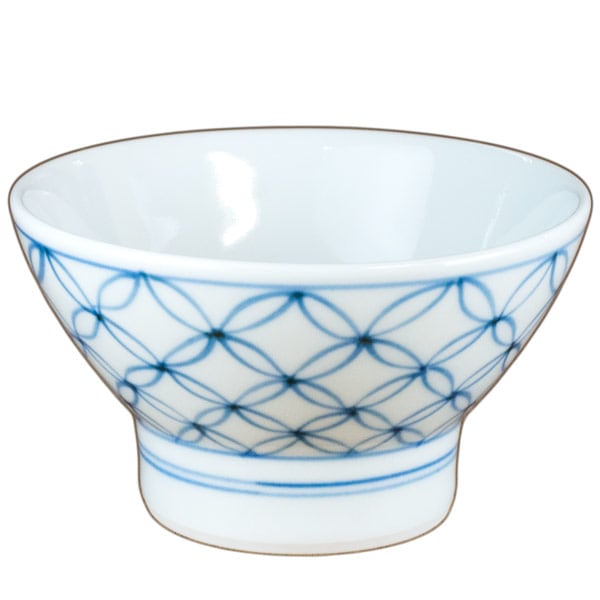 砥部焼 梅山窯 くらわんか茶碗（小）宝つなぎ【和食器通販e-tobeyaki.com】