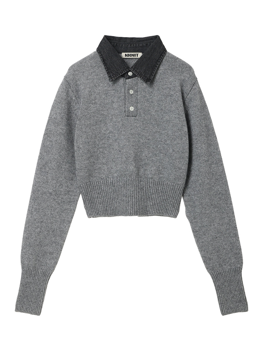 denim collar raccoon KNIT – NKNIT