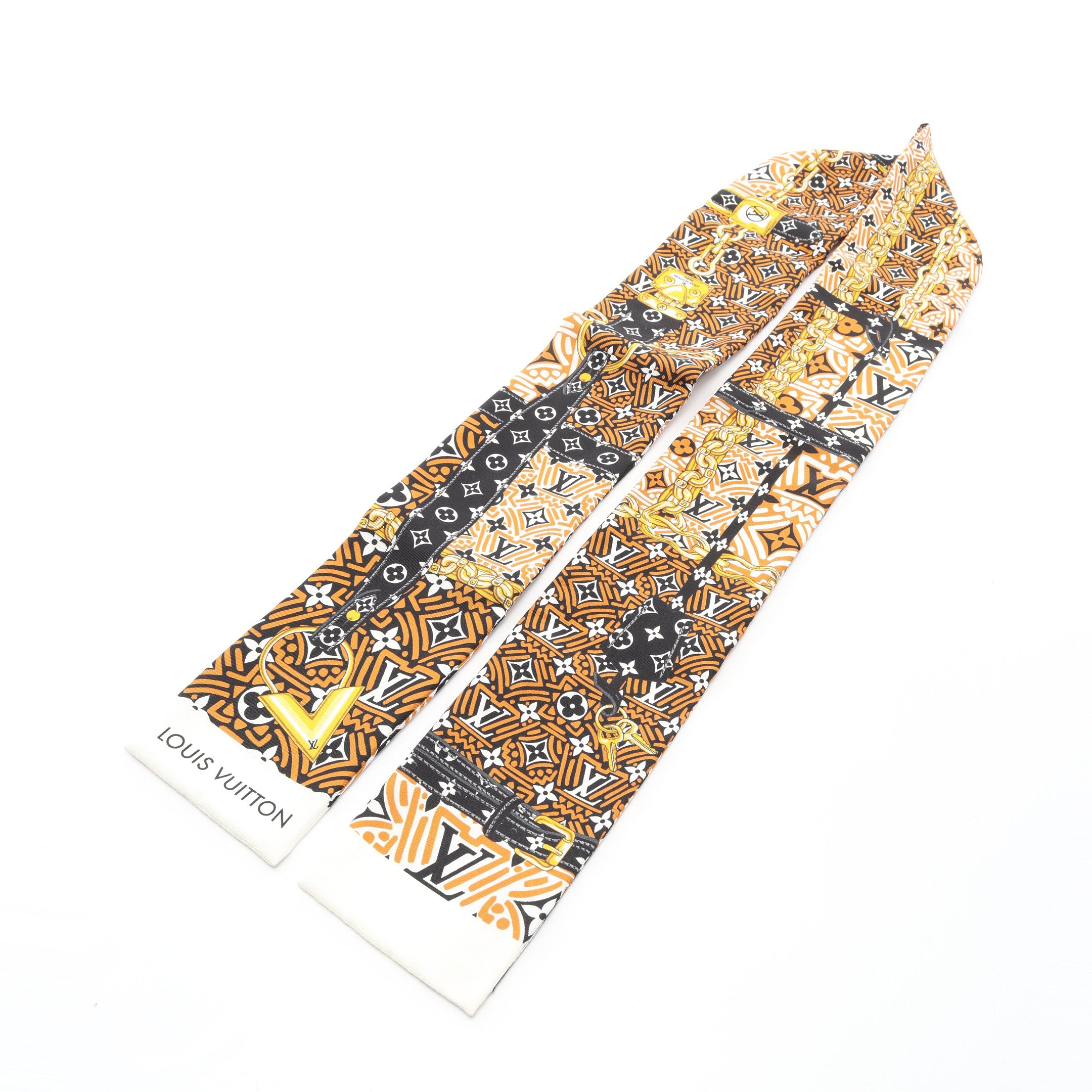 バンドー コンフィデンシャル LVクラフティ スカーフ シルク ホワイト