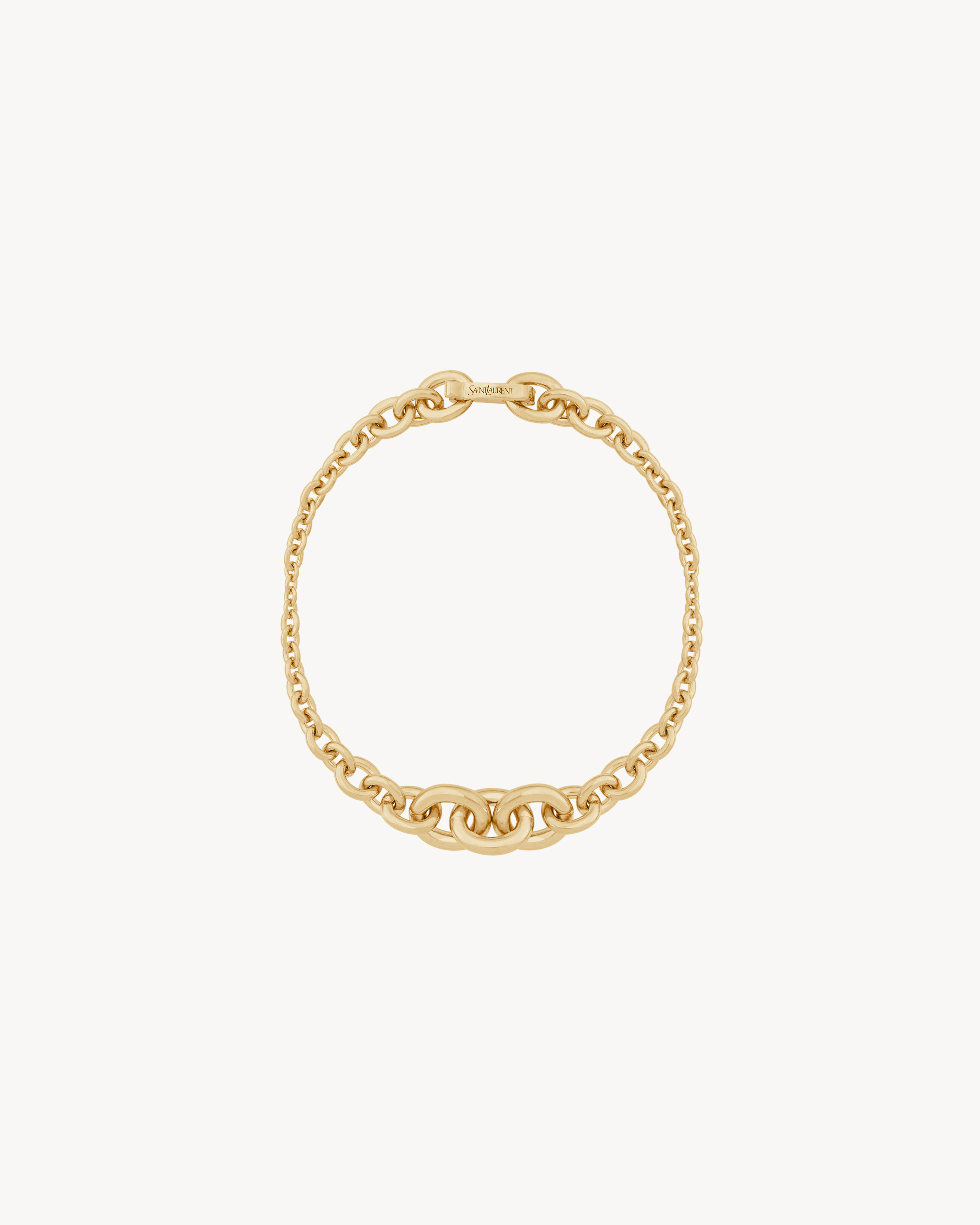 グラジュエイテッド チェーン ブレスレット（18Kイエローゴールド