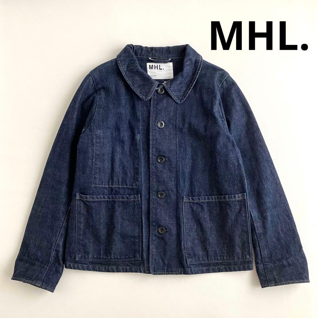 美品✨MHL.× CANTONOVERALLS デニムジャケット36 MHL.（エムエイチエル） デニムジャケット gジャン CANTON DENIM