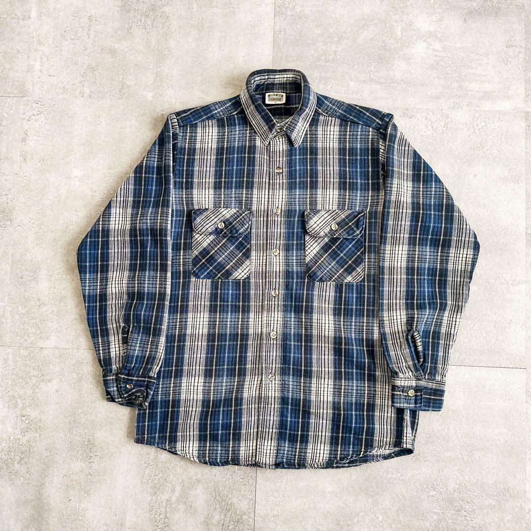 90s FIVE BROTHER USA製 チェック柄 ヘビーネル ネルシャツ - メルカリ