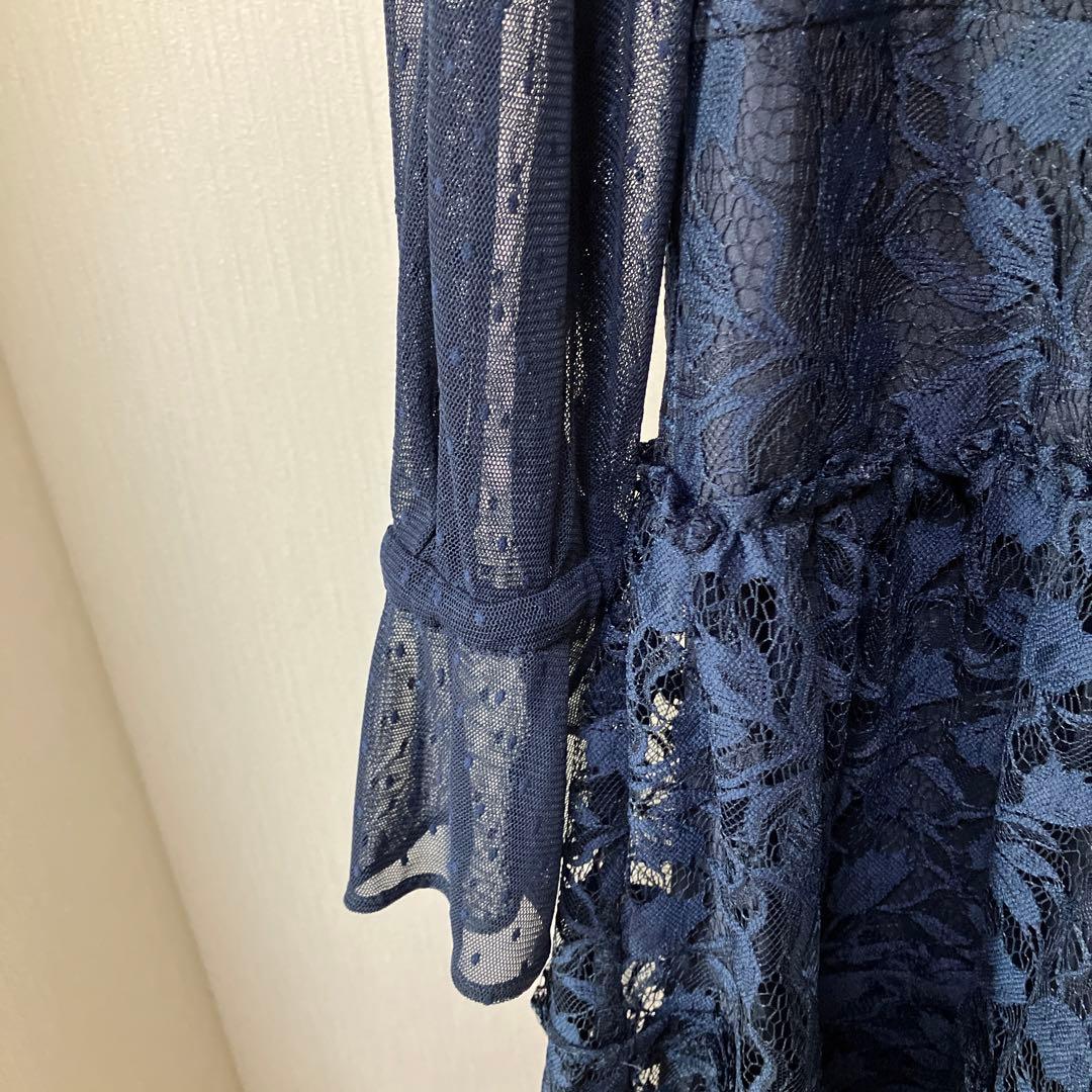 ネイビー レース ドレス 長袖 フレア 23区 最終価格 - メルカリ