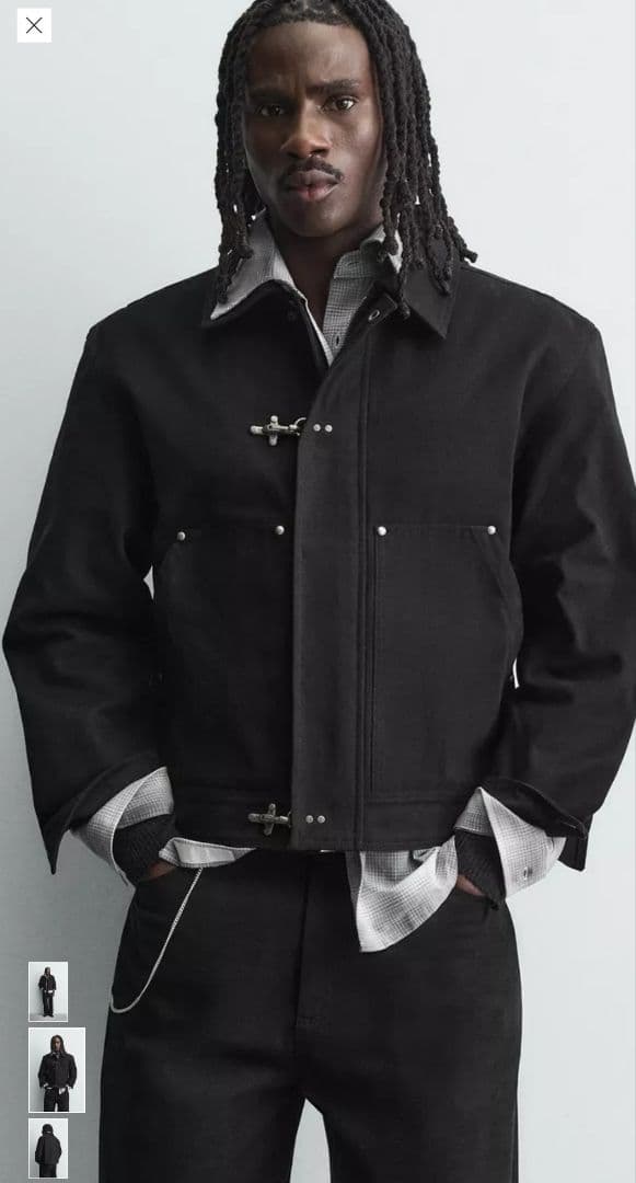 新品 ファイヤーマンジャケット zara S - メルカリ