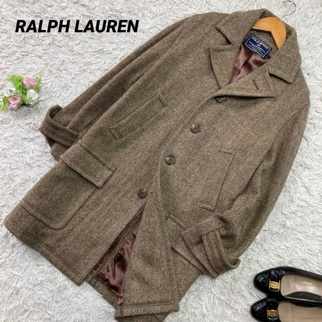 レディース POLO SPORT ラルフローレン ヘリンボーン ウールコート POLO RALPH LAUREN ポロ・ラルフローレン ヘリンボーンウールコート