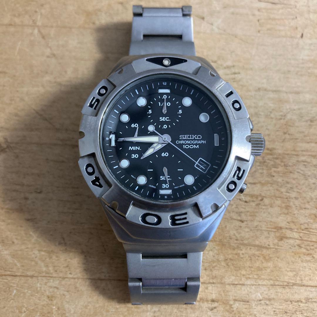 SEIKO セイコー クロノグラフ V657-0B70 腕時計 2026年最新】seiko v657の人気アイテム - メルカリ