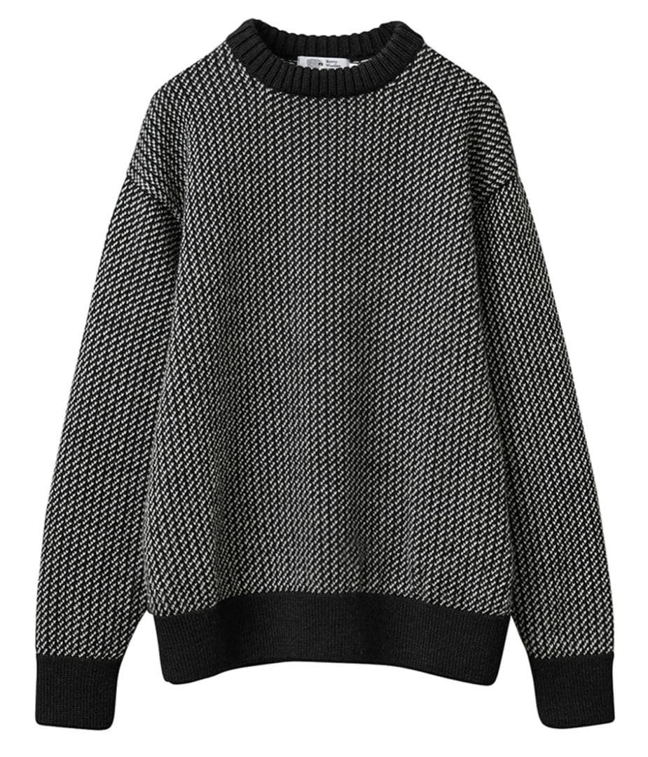 【美品】KERRY WOOLLEN MILLS バーズアイ セーター Kerrywoollenmills（ケリーウーレンミルズ） KW-0049 バーズアイ