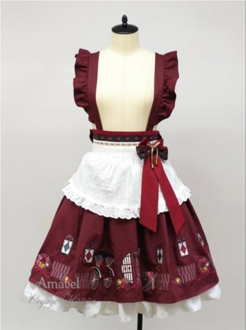 Amavel アマベル 大正浪漫の夢紀行ミドルスカート 和風 和ロリ ボルドー Amavel アマベル 大正浪漫の夢紀行 ミドルスカート ブラック - メルカリ