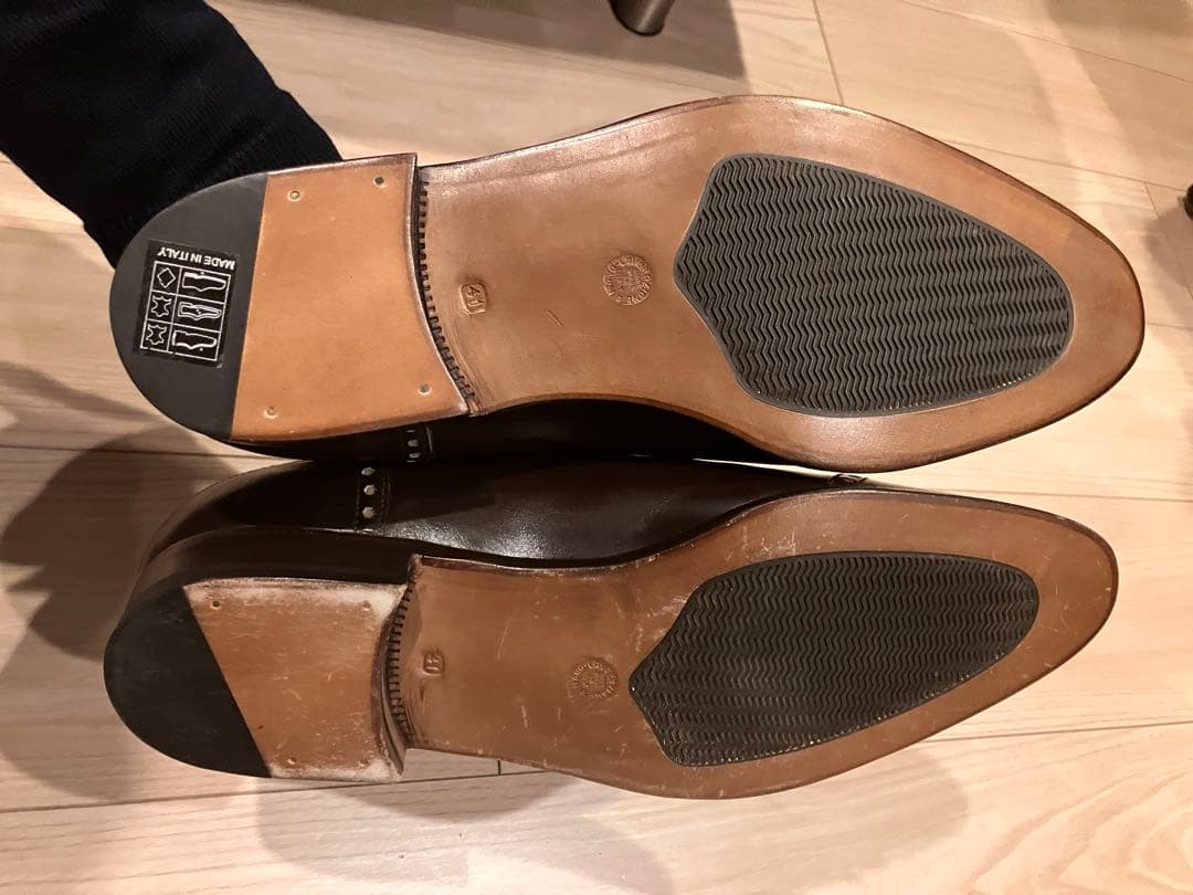 Enzo Bonafé製 ハンドメイド 定価10万円 ダイアモンドキャップトゥ